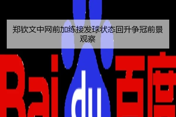 郑钦文中网前加练接发球状态回升争冠前景观察